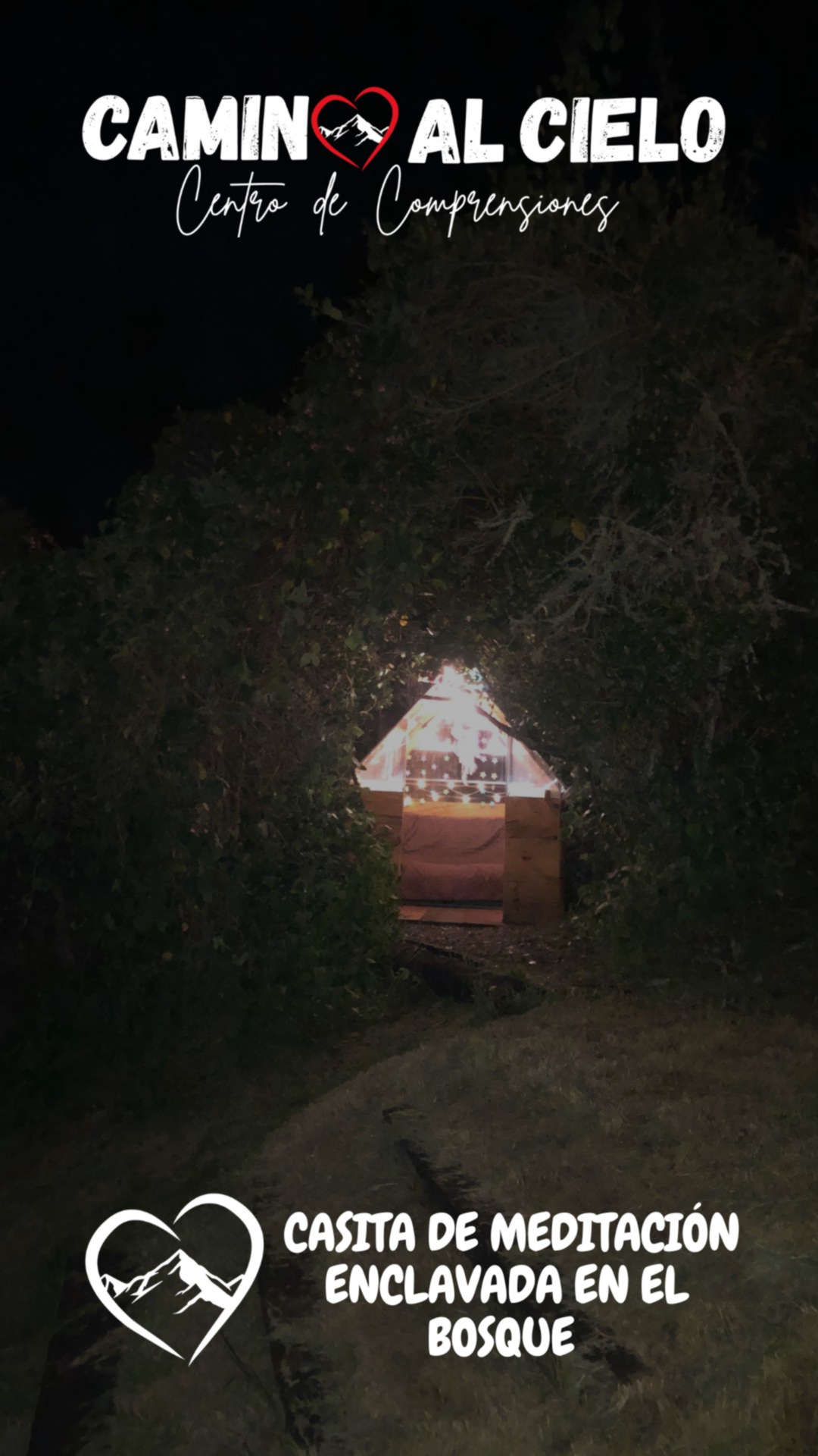 CASITA DE LA MEDITACIÓN ENCLAVADA EN EL BOSQUE