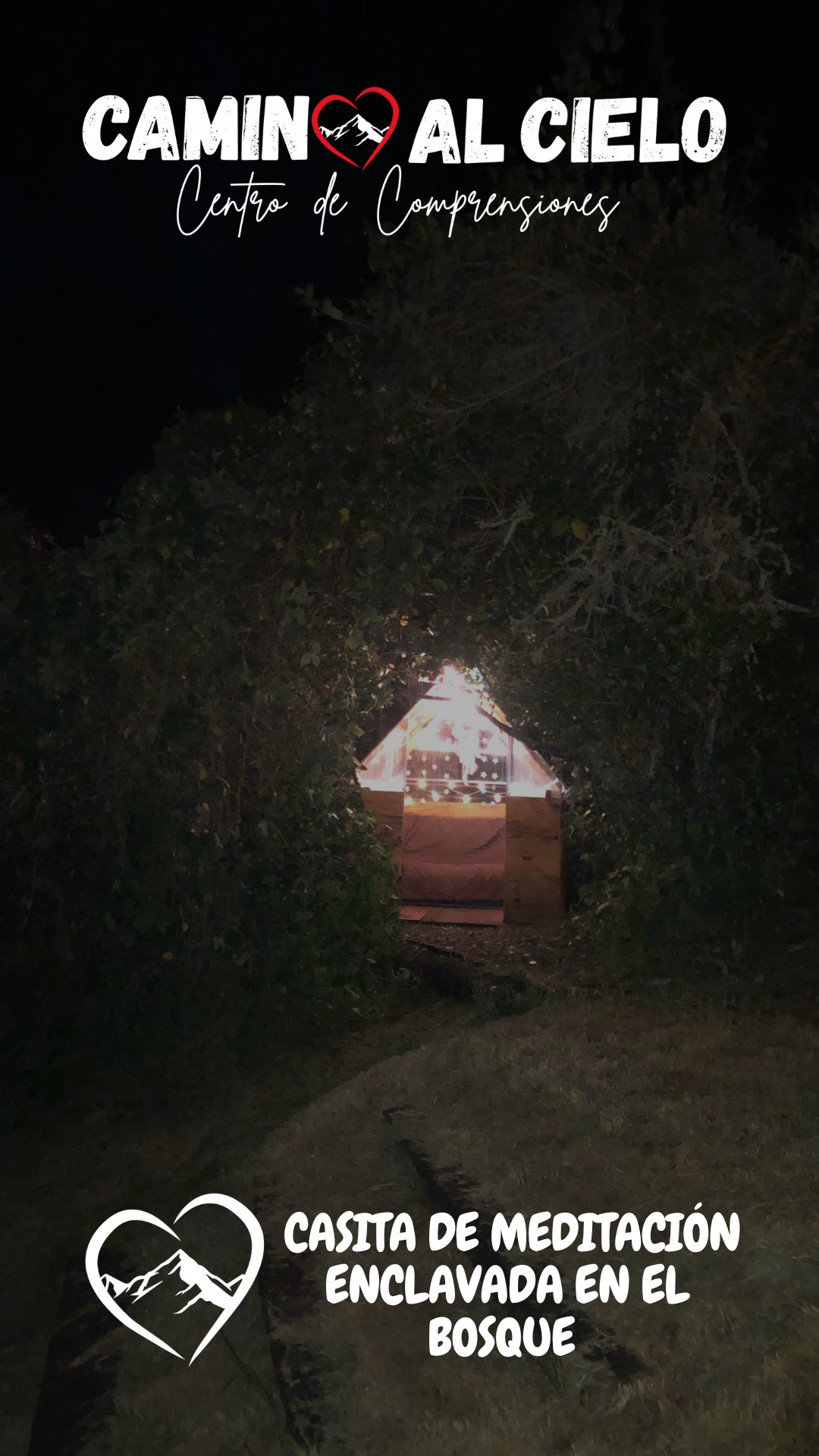 CASITA DE LA MEDITACIÓN ENCLAVADA EN EL BOSQUE